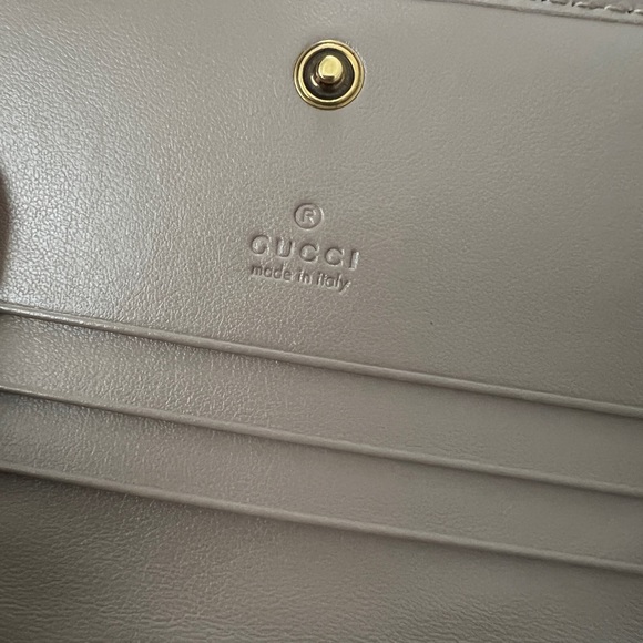 Gucci GG Matelasse Marmont Leather Chevron Card Case Wallet - Picture 10 of 12